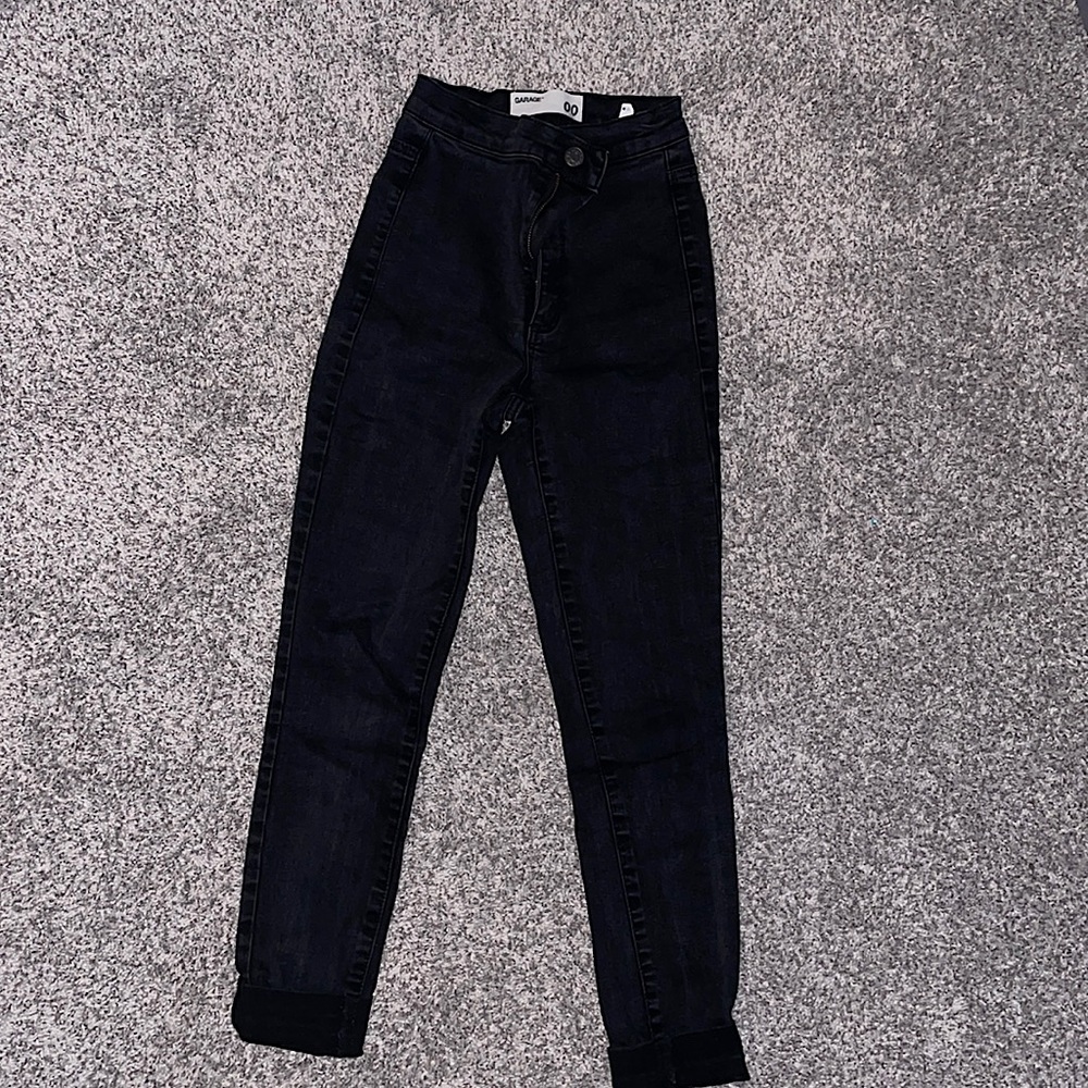 Garage black skinny jeans